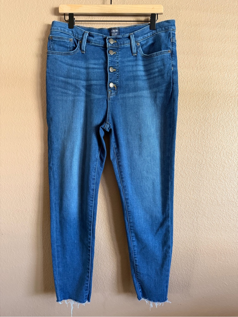 J. Crew Women's High-Rise Skinny Button-Fly Jeans Size 32